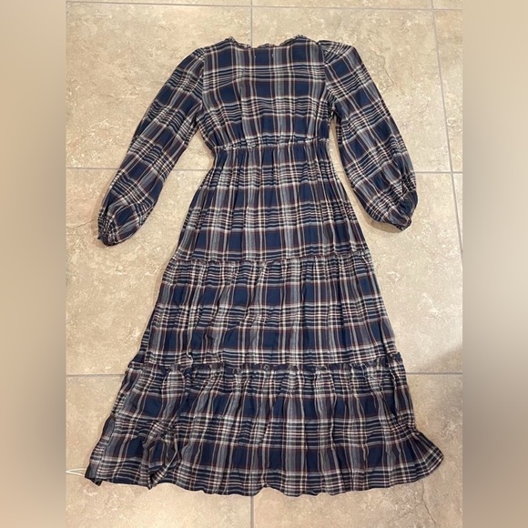 Max Studio Plaid Long Sleeve Dress - Picture 4 of 5